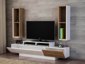 Dekorister Yumy Tv Ünitesi Beyaz-Ceviz
