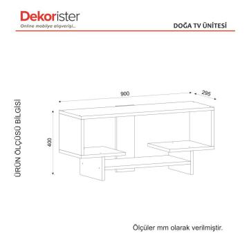 Dekorister Doğa Tv Ünitesi Beyaz