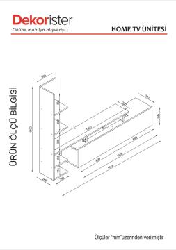 Dekorister Home Tv Ünitesi Beyaz