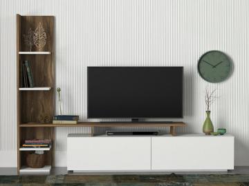 Dekorister Home Tv Ünitesi Beyaz-Ceviz