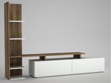 Dekorister Home Tv Ünitesi Beyaz-Ceviz