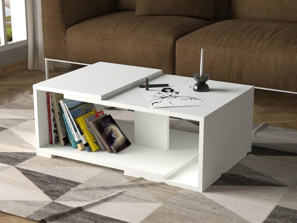 Dekorister Modern Orta Sehpa Beyaz