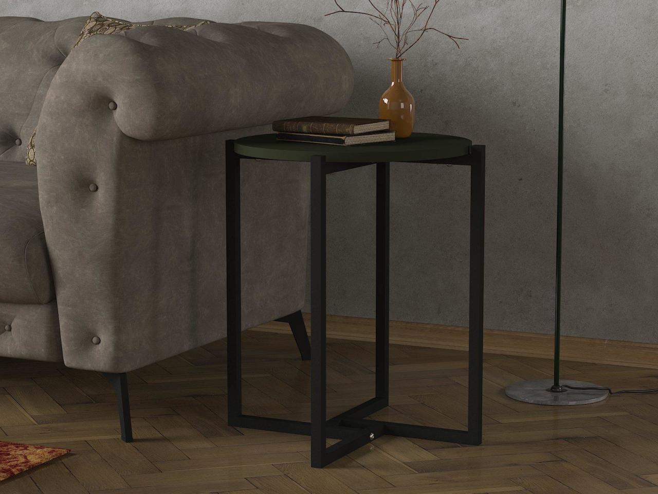 Dekorister Exclusive Noce Demir Yan Sehpa Garden