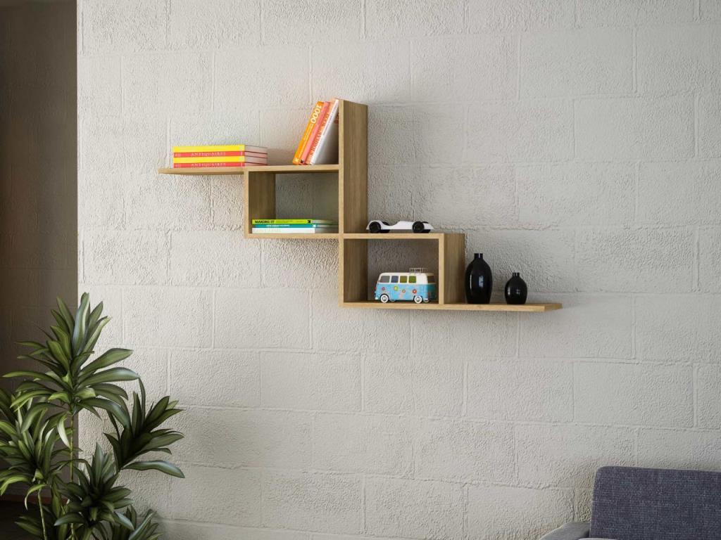 Dekorister Motif Kitaplık 1 Ceviz