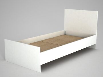 Ernest Tek Kişilik Karyola Beyaz - 90*190 cm