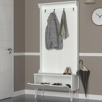 Dekorister Exclusive Floria Portmanto Beyaz