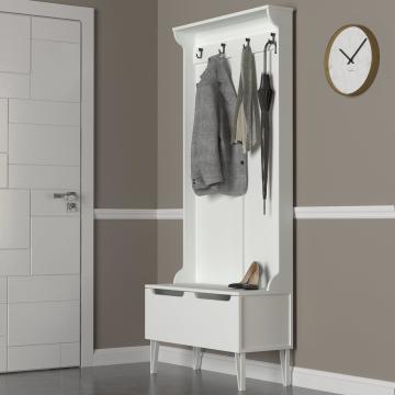 Dekorister Exclusive Floria Portmanto Beyaz