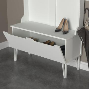 Dekorister Exclusive Floria Portmanto Beyaz