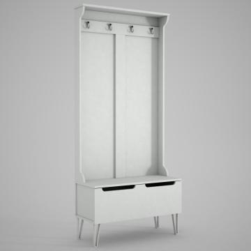 Dekorister Exclusive Floria Portmanto Beyaz