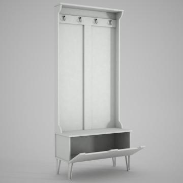 Dekorister Exclusive Floria Portmanto Beyaz