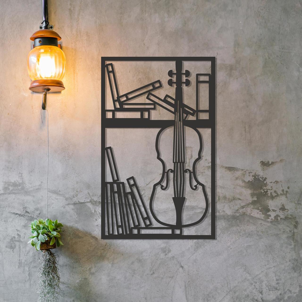 Dekorister Viola Dekoratif Metal Duvar Tablo