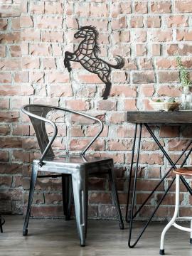 Dekorister Horse Dekoratif Metal Duvar Tablo