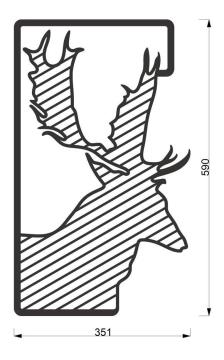 Dekorister Ren Dekoratif Metal Duvar Tablo