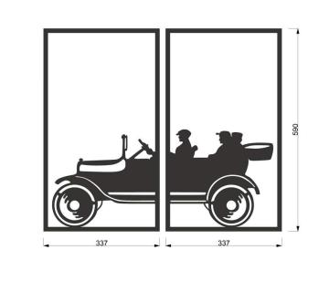 Dekorister Car Dekoratif Metal Duvar Tablo