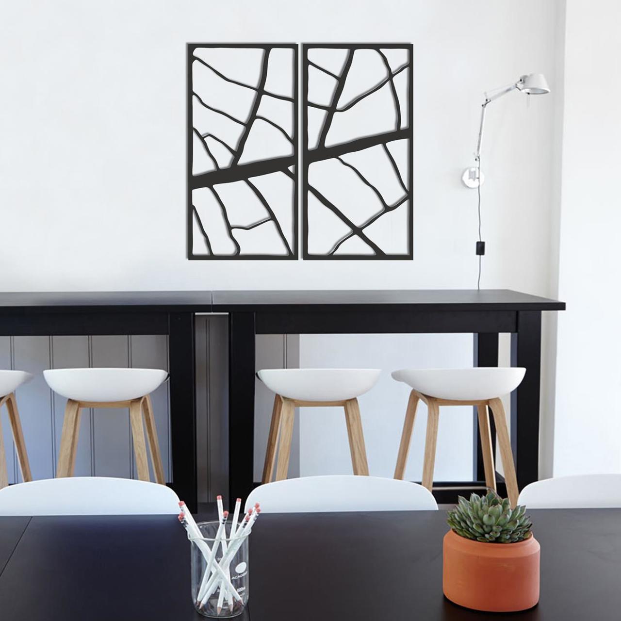 Dekorister Branch Dekoratif Metal Duvar Tablo