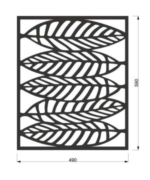 Dekorister Leaves Dekoratif Metal Duvar Tablo