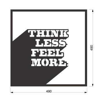 Dekorister Less-More Dekoratif Metal Duvar Tablo