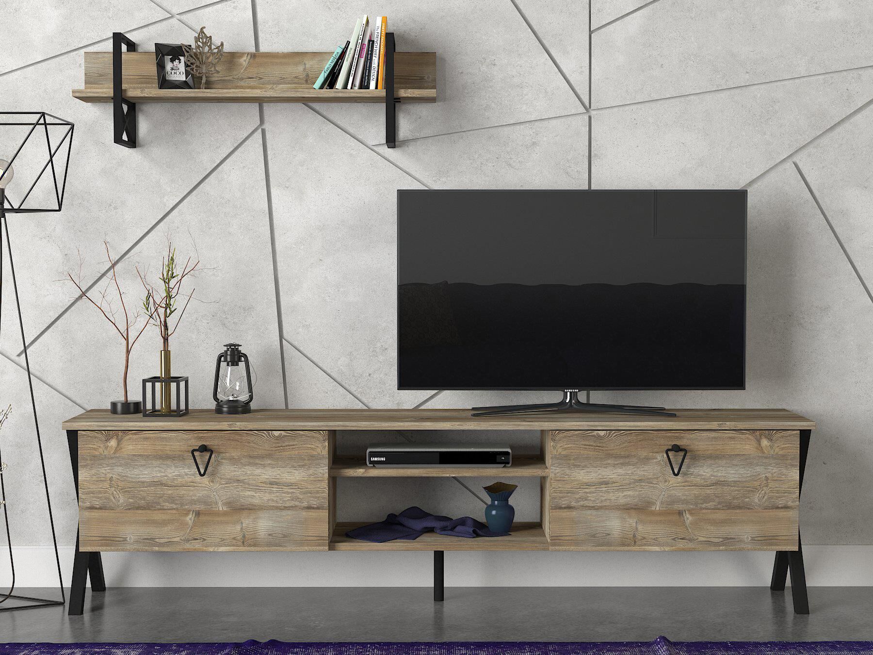 Zeth Demir Ayak Tv Ünitesi Patik