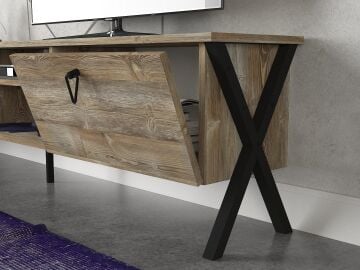 Zeth Demir Ayak Tv Ünitesi Patik