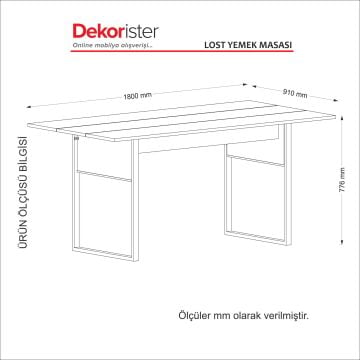 Lost Yemek Masası Ceviz