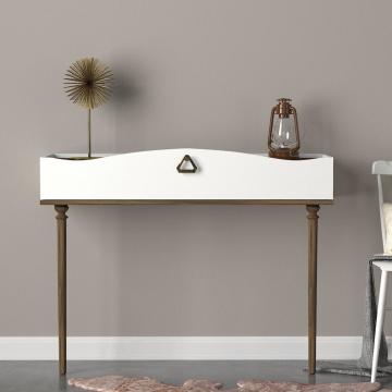 Dekorister Exclusive Melinda Dresuar Beyaz-Ceviz