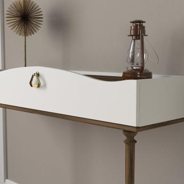 Dekorister Exclusive Melinda Dresuar Beyaz-Ceviz