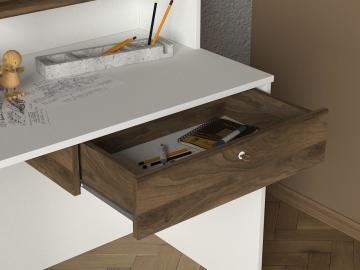Dekorister Exclusive Punto Çalışma Masası Beyaz-Ceviz