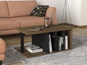 Hilda Orta Sehpa Ceviz-Siyah