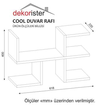 Dekorister Cool Kitaplık Beyaz