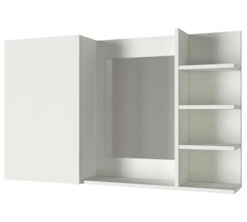 Dekorister Eva Banyo Üst Dolabı Aynalı Beyaz