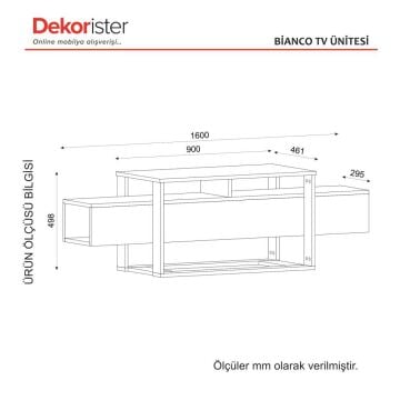 Dekorister Bianco Tv Ünitesi Mermer