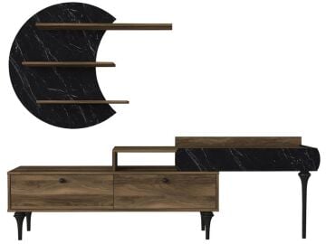 Padre Tv Ünitesi Ceviz-Mermer