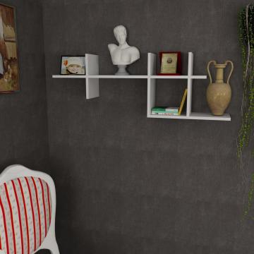 Dekorister Lima Duvar Rafı Beyaz