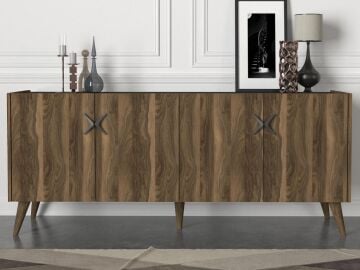 Wood Konsol Ceviz-Antrasit