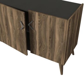 Wood Konsol Ceviz-Antrasit