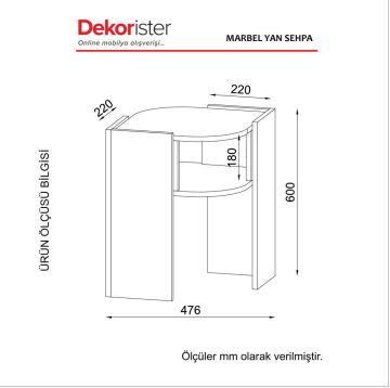 Marbel Koltuk Yan Sehpa Ceviz-Mermer