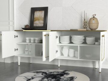 Ravenna Konsol Beyaz-Mermer