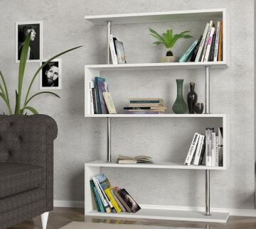 Sunrise Kitaplık Beyaz