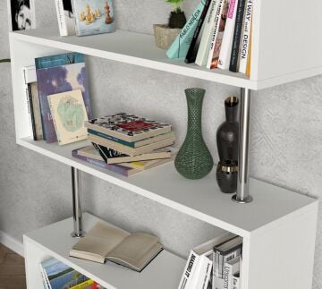 Sunrise Kitaplık Beyaz