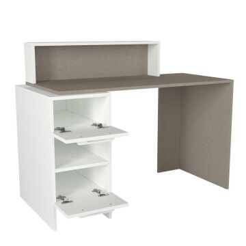 Mikasa Çalışma Masası Beyaz-Bohça