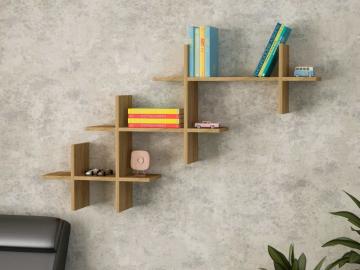 Dekorister Valentino Kitaplık Ceviz