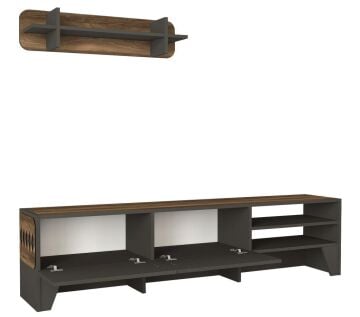 Chester Tv Ünitesi Ceviz-Antrasit