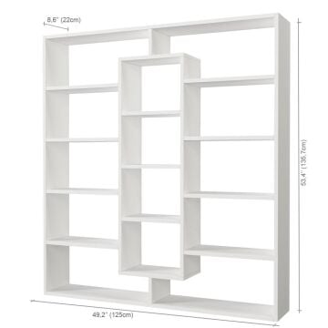 Ample Kitaplık Beyaz