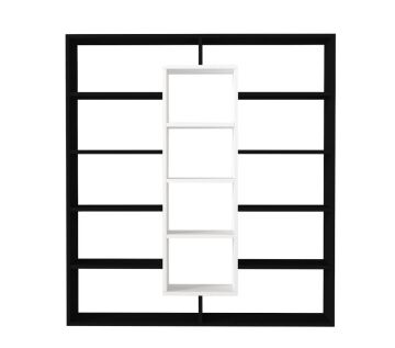 Ample Kitaplık Siyah-Beyaz