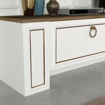 Sansa Tv Ünitesi Beyaz-Lidya