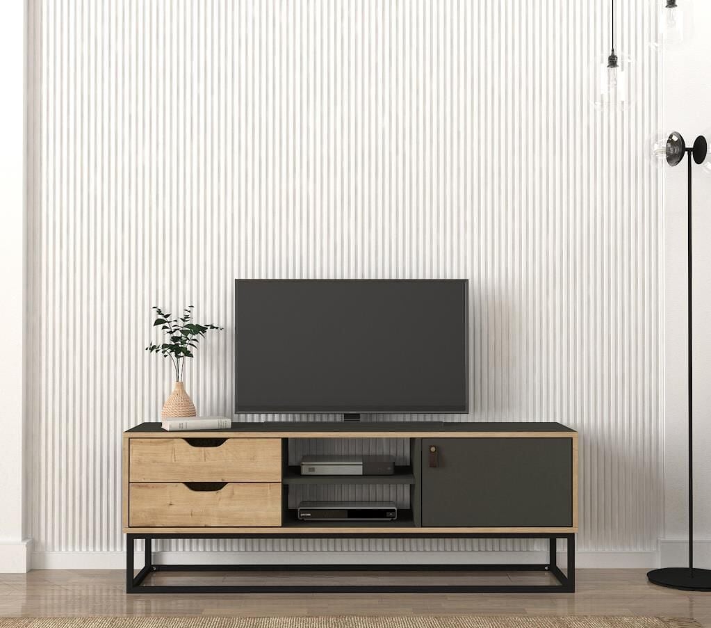 Dekorister Dolores Tv Ünitesi Antrasit - Safir