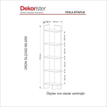 Perla Kitaplık Beyaz