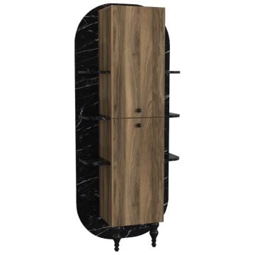 Nersa Kitaplık Ceviz-Mermer