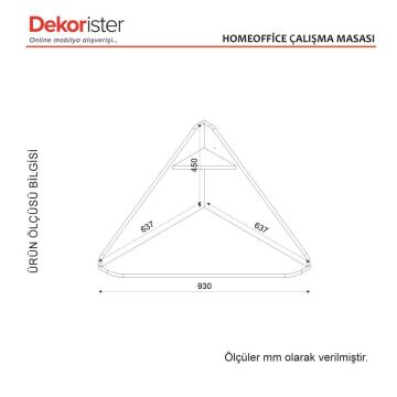 Homeoffice Köşe Çalışma Masası Beyaz