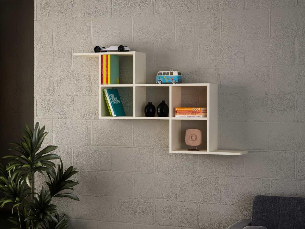 Dekorister Zeta Duvar Rafları Akçaağaç